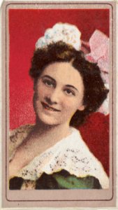 Actress wearing wide lace collar, from the Actresses series (T176) issued by Sweet Caporal Cigarettes MET DP842614