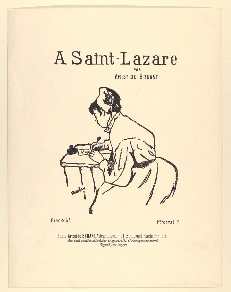 A Saint-Lazare par Aristide Bruant MET DP835500