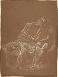 A Seated Couple, Embracing MET DP800825
