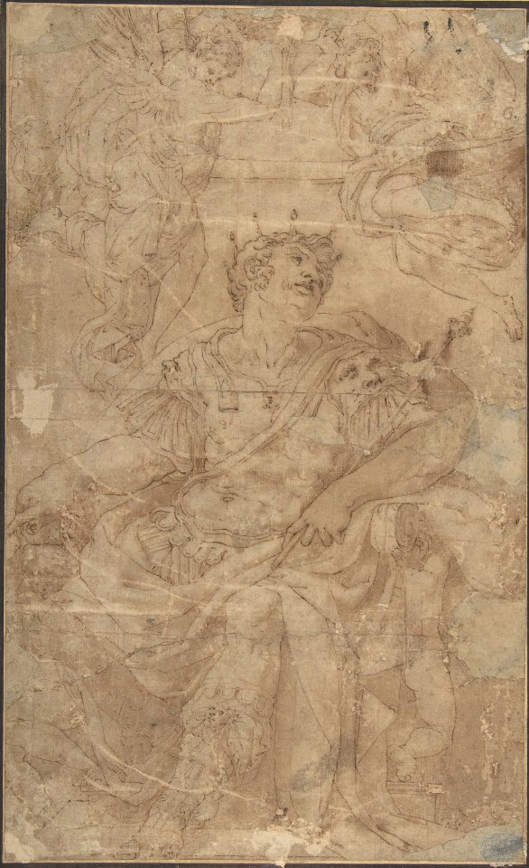 A Seated King in Armor (King David?) MET DP802041