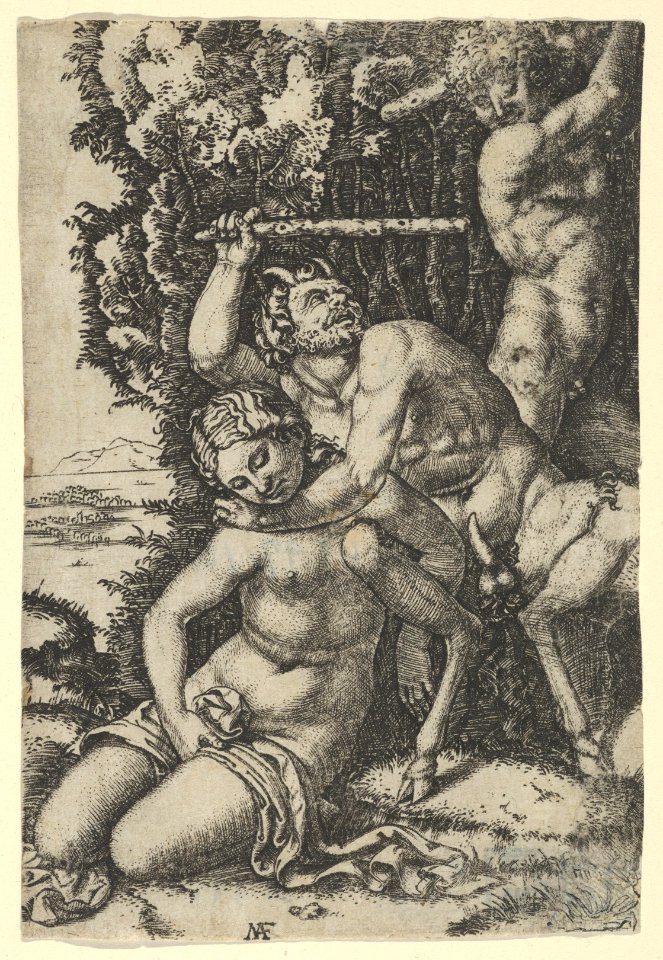A satyr fighting for a nymph MET DP854369