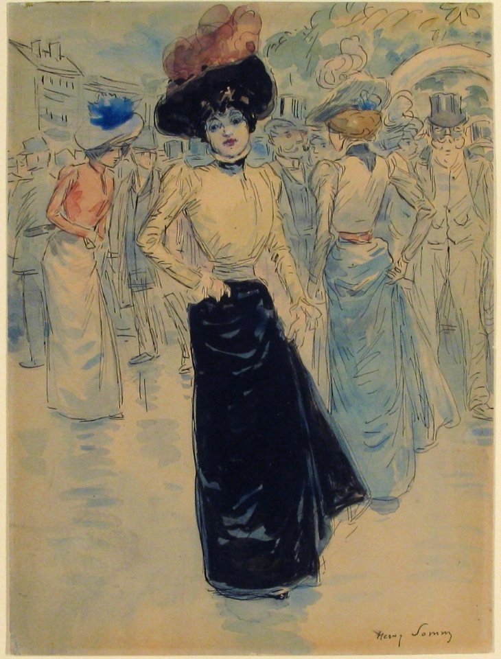 A Parisienne on a Crowded Street MET 2007.90.1