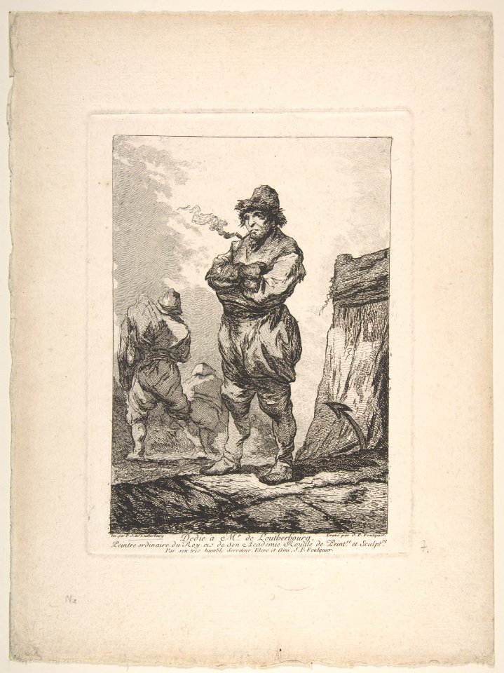A Sailor Smoking with His Arms Crossed MET DP809653
