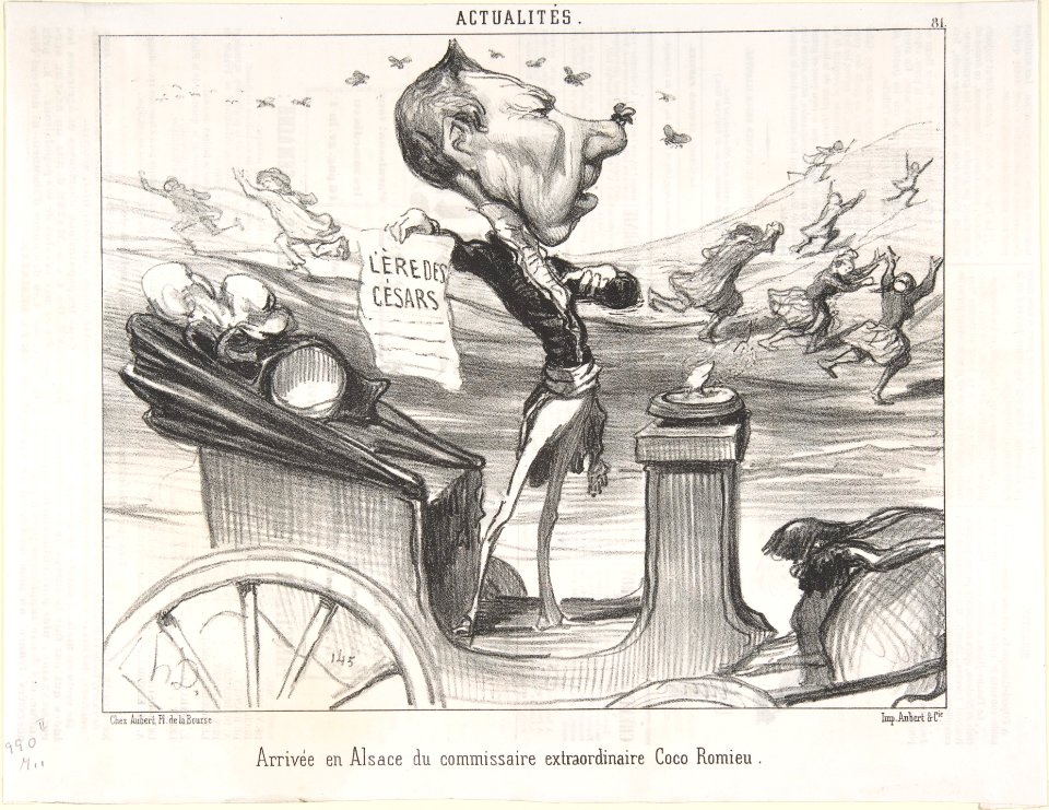 Arrivée en Alsace du commissaire extraordinaire Coco Romieu, published in Le Charivari MET DP808868