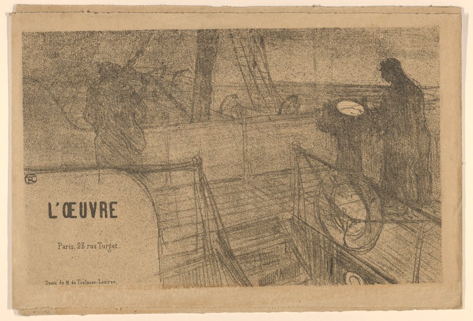 Announcement for the Théâtre de L'Oeuvre MET DP835475