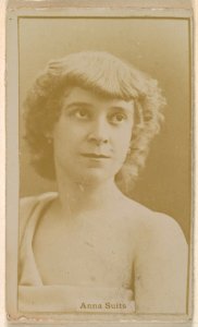 Anna Suits, from the Actresses series (N245) issued by Kinney Brothers to promote Sweet Caporal Cigarettes MET DP859653