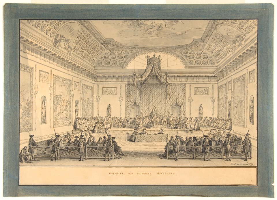 Assemblée des Notables, Versailles, 1787 MET DP811940
