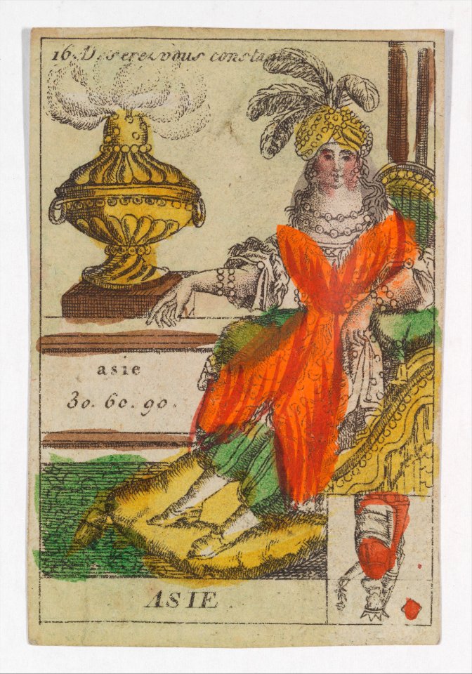 Asie from Playing Cards (for Quartets) 'Costumes des Peuples Étrangers' MET DP274073