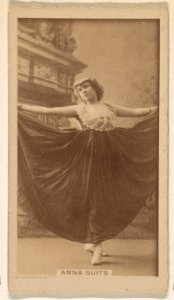 Anna Suits, from the Actresses series (N245) issued by Kinney Brothers to promote Sweet Caporal Cigarettes MET DP859656