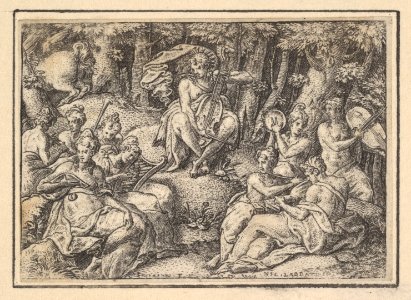 Apollo on Parnassus (Apollon sur le Parnasse) MET DP834091