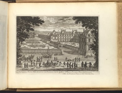 Autre Veüe de la Cour de Fontaines et la Galerie d'Ulisse à Fontaine-bleau MET DP109527