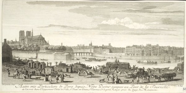 Autre Vue Particulière de Paris depuis Nôtre Dame, Jusques au Pont de la Tournelle MET DP104994