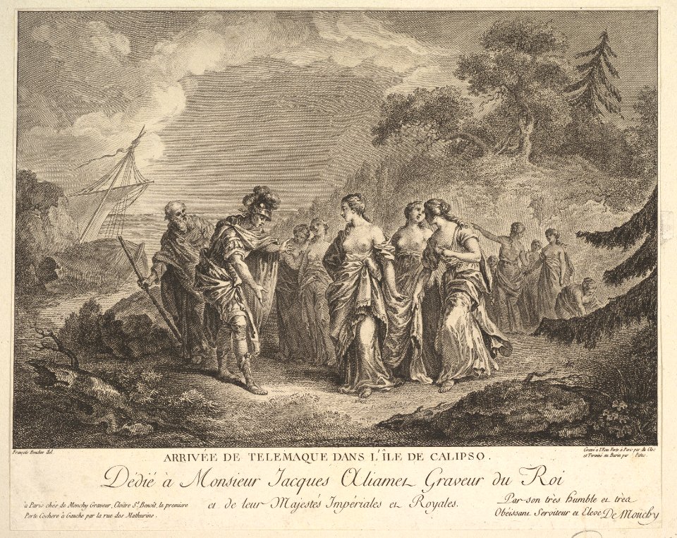 Arrival of Telemachus at the Island of Calypso MET DP826273