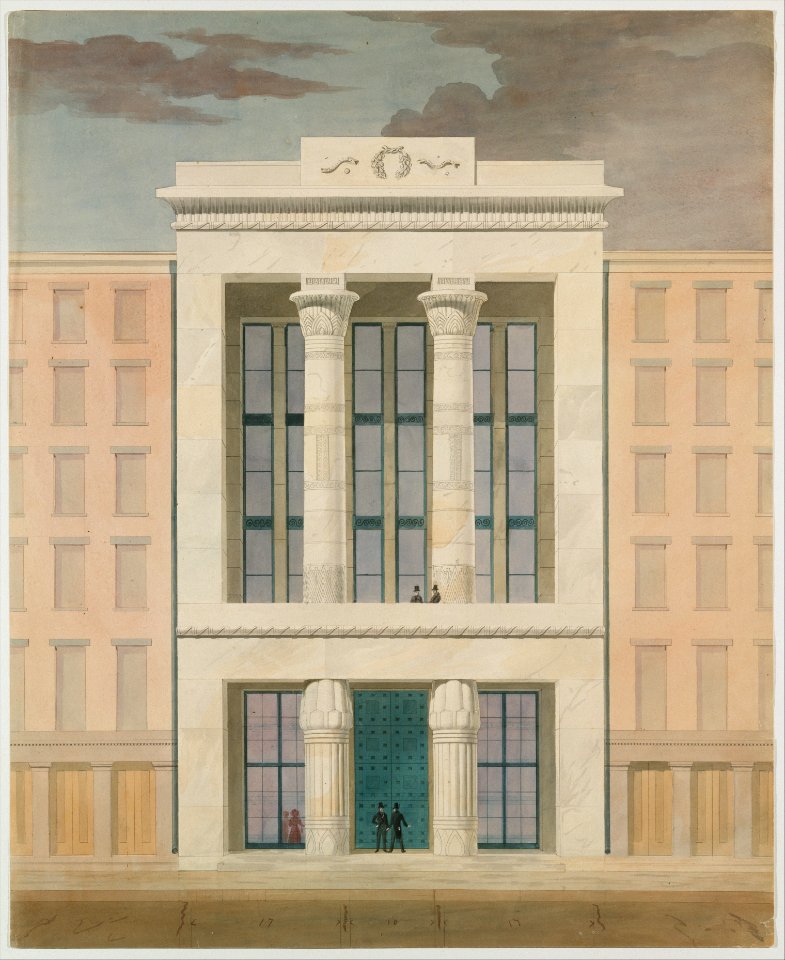 American Institute, New York City (front elevation) MET DT999