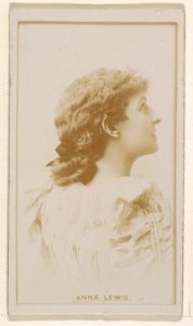 Anna Lewis, from the Actresses series (N245) issued by Kinney Brothers to promote Sweet Caporal Cigarettes MET DP858972