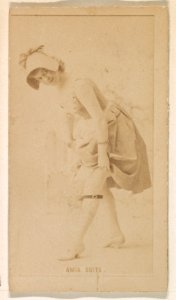 Anna Suits, from the Actresses series (N245) issued by Kinney Brothers to promote Sweet Caporal Cigarettes MET DP859655