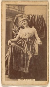 Anna Suits, from the Actresses series (N245) issued by Kinney Brothers to promote Sweet Caporal Cigarettes MET DP859657