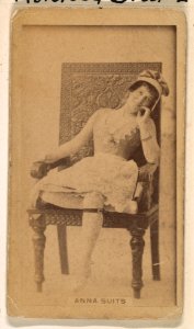 Anna Suits, from the Actresses series (N245) issued by Kinney Brothers to promote Sweet Caporal Cigarettes MET DP859658