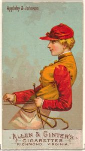 Appleby & Johnson, from the Racing Colors of the World series (N22b) for Allen & Ginter Cigarettes MET DP835225