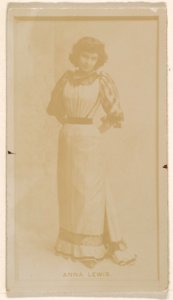 Anna Lewis, from the Actresses series (N245) issued by Kinney Brothers to promote Sweet Caporal Cigarettes MET DP858974