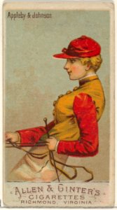 Appleby & Johnson, from the Racing Colors of the World series (N22a) for Allen & Ginter Cigarettes MET DP835168