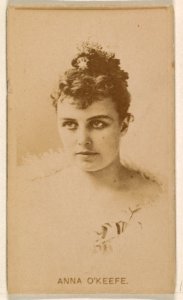 Anna O'Keefe, from the Actresses series (N245) issued by Kinney Brothers to promote Sweet Caporal Cigarettes MET DP859262