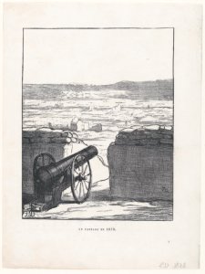 An 1870 landscape, from 'News of the day,' published in Le Charivari, December 10, 1870 MET DP877798