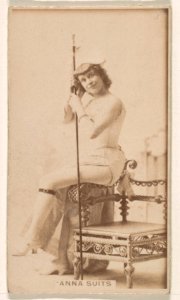 Anna Suits, from the Actresses series (N245) issued by Kinney Brothers to promote Sweet Caporal Cigarettes MET DP859660