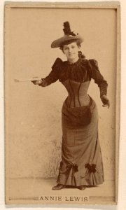 Annie Lewis, from the Actresses series (N245) issued by Kinney Brothers to promote Sweet Caporal Cigarettes MET DP858976