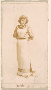 Annie Louis, from the Actresses series (N245) issued by Kinney Brothers to promote Sweet Caporal Cigarettes MET DP859016