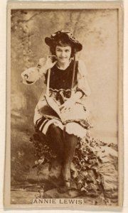 Annie Lewis, from the Actresses series (N245) issued by Kinney Brothers to promote Sweet Caporal Cigarettes MET DP858975