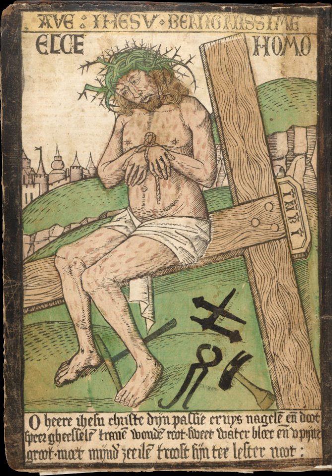 Album with Twelve Engravings of The Passion, a Woodcut of Christ as the Man of Sorrows, and a Metalcut of St. Jerome in Penitence MET DP167202