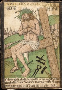 Album with Twelve Engravings of The Passion, a Woodcut of Christ as the Man of Sorrows, and a Metalcut of St. Jerome in Penitence MET DP167202