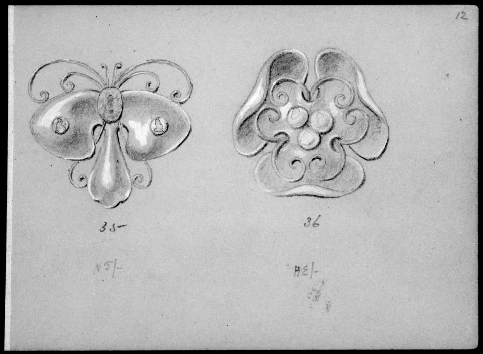 Album with Designs for Art Nouveau Jewelry MET MM44776