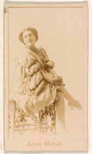 Annie Martell, from the Actresses series (N245) issued by Kinney Brothers to promote Sweet Caporal Cigarettes MET DP859064