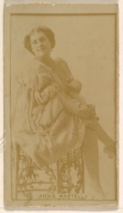 Annie Martell, from the Actresses series (N245) issued by Kinney Brothers to promote Sweet Caporal Cigarettes MET DP859063