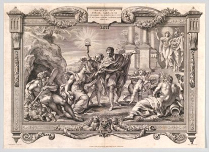 Annibale Carracci Introduces Painting to Apollo and Minerva MET DP370728