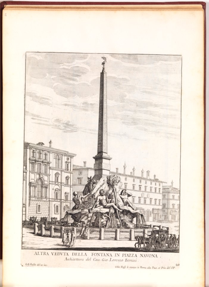 Altra Veduta della Fontana in Piazza Navona -Fontana dei Quattro Fiumi-. From 'La Fontane di Roma nelle Piazze e Luoghi Publici (...)'. MET DP273749