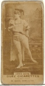 Annie Boyd, from the Actors and Actresses series (N145-7) issued by Duke Sons & Co. to promote Duke Cigarettes MET DP840359