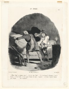 Allons haut! Y sommes-nous? . . . from La Chasse, published in Le Charivari, November 11, 1843 MET DP867439