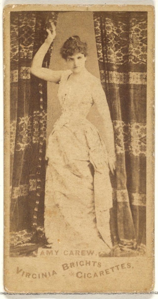 Amy Carew, from the Actors and Actresses series (N45, Type 1) for Virginia Brights Cigarettes MET DP829347