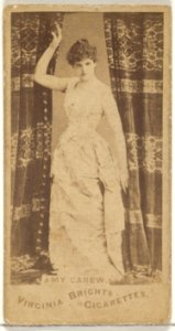 Amy Carew, from the Actors and Actresses series (N45, Type 1) for Virginia Brights Cigarettes MET DP829347