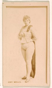 Amy Wells, from the Actresses series (N245) issued by Kinney Brothers to promote Sweet Caporal Cigarettes MET DP859850