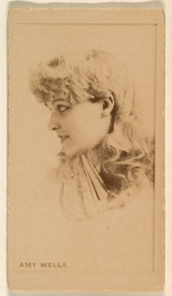 Amy Wells, from the Actresses series (N245) issued by Kinney Brothers to promote Sweet Caporal Cigarettes MET DP859847