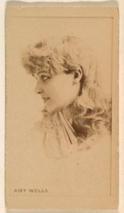 Amy Wells, from the Actresses series (N245) issued by Kinney Brothers to promote Sweet Caporal Cigarettes MET DP859847