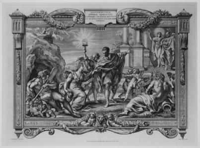 Annibale Carracci Introduces Painting to Apollo and Minerva MET MM78363