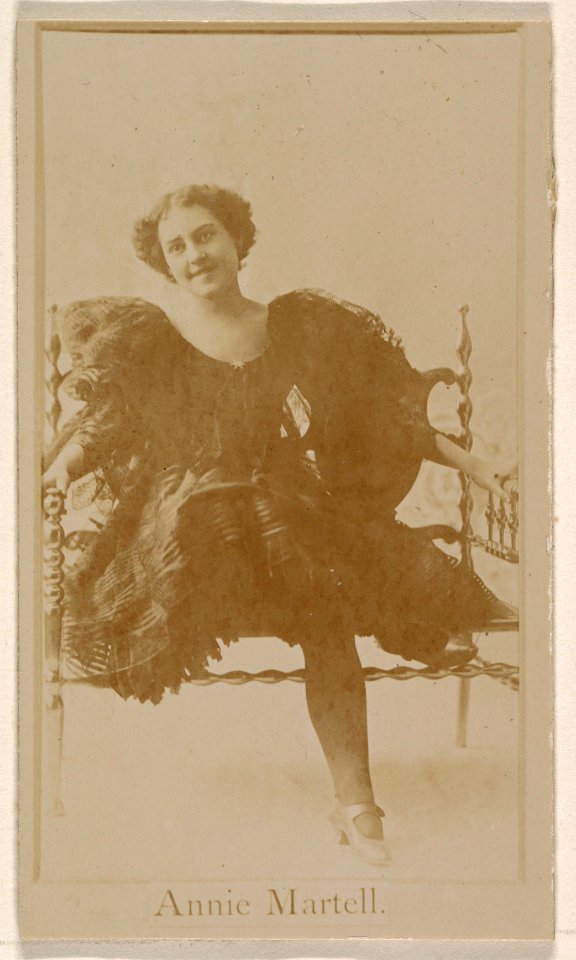 Annie Martell, from the Actresses series (N245) issued by Kinney Brothers to promote Sweet Caporal Cigarettes MET DP859065