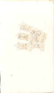 Album of designs for embroidery- bodices, gauntlets, caps, bags, page 2 (verso) MET DP165318