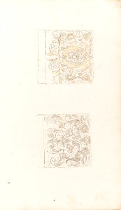 Album of designs for embroidery- bodices, gauntlets, caps, bags, page 61 (recto) MET DP165319