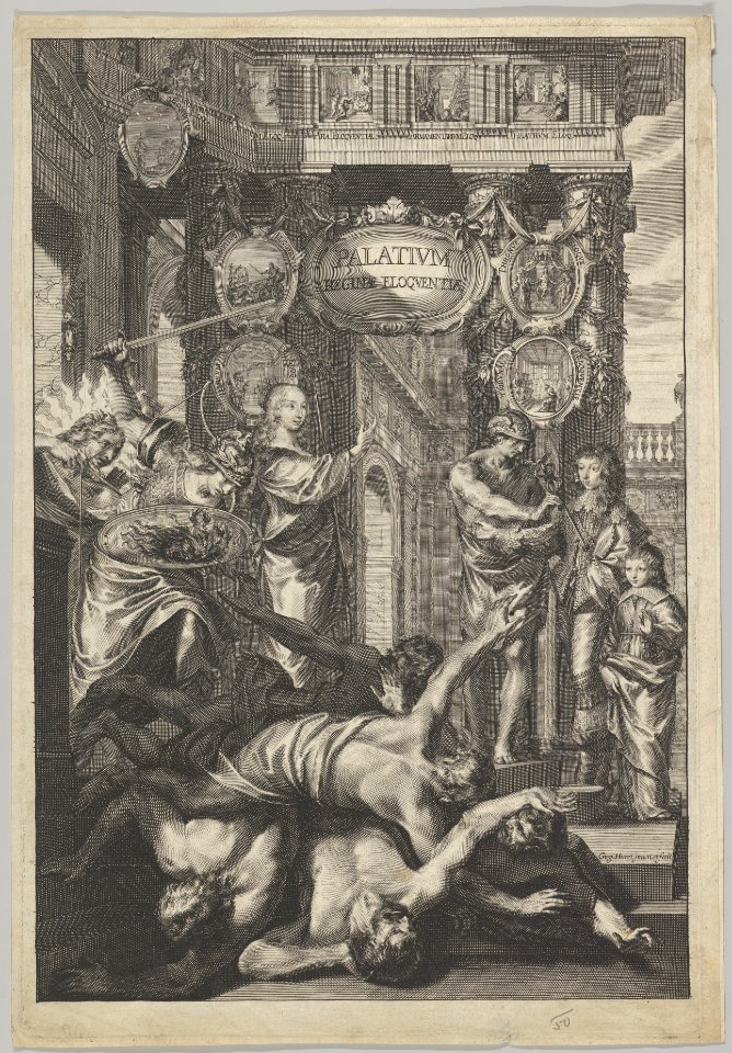Allegorial Composition with Figures Working According to an Architectural Plan MET DP836289
